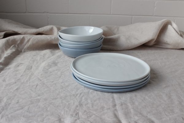 Soft Ombre Storm Blue plates, set of 4 - Image 9