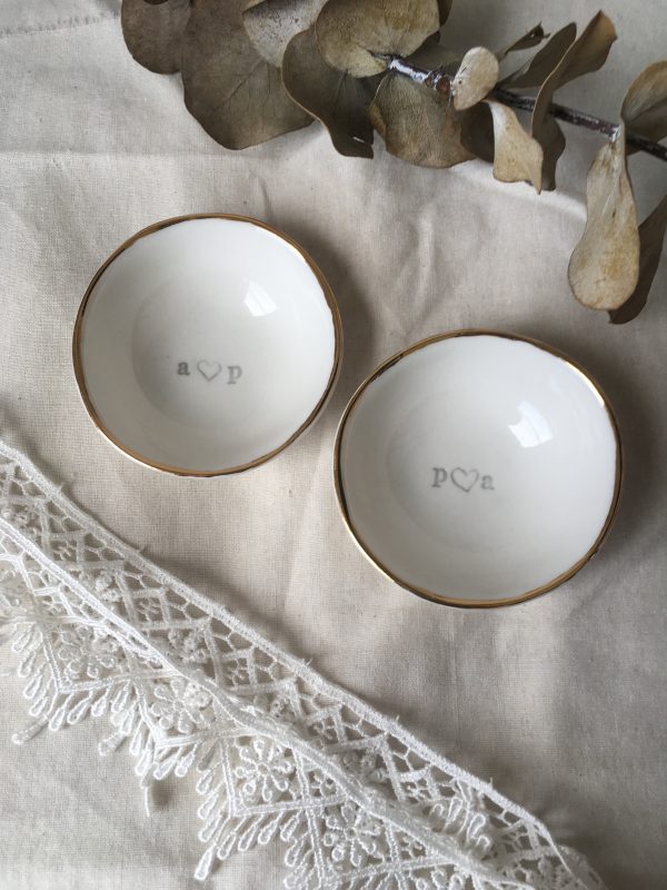 Custom Luxe Small Dish with Gold Rim - Image 7