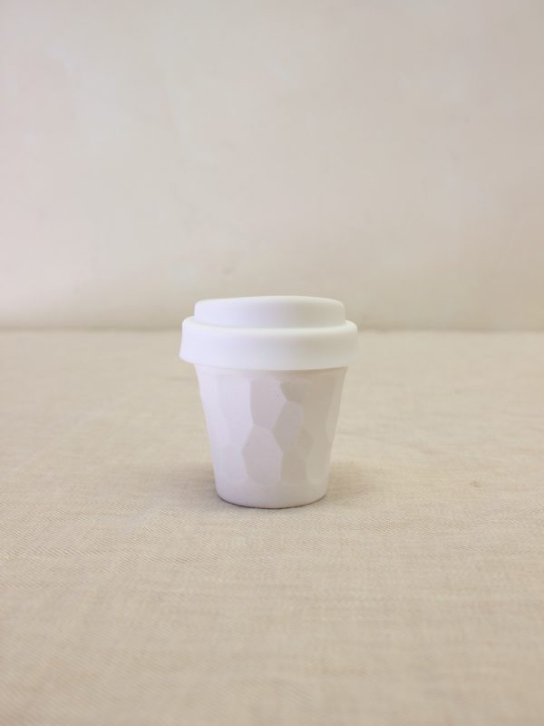 Textured Cup Espresso Carved Stone - Image 6