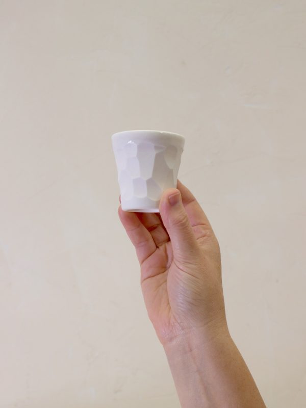 Textured Cup Espresso Carved Stone - Image 5
