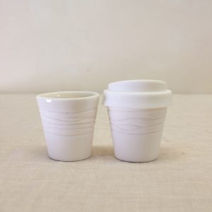 Textured Cup Espresso Crossed Wires