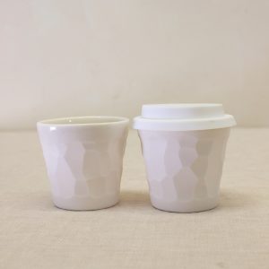 Textured Cup Piccolo Carved Stone