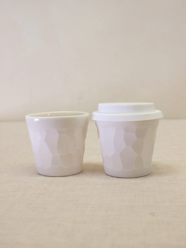 Textured Cup Piccolo Carved Stone