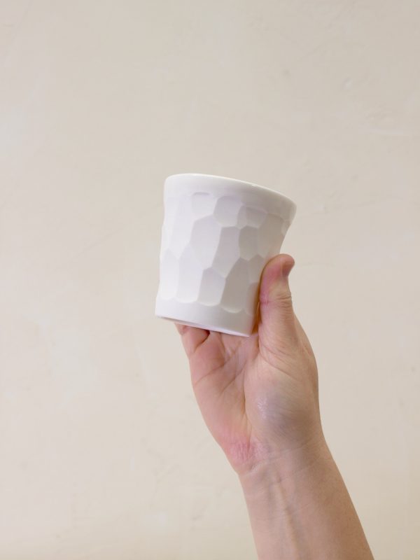Textured Cup 6oz Carved Stone - Image 2