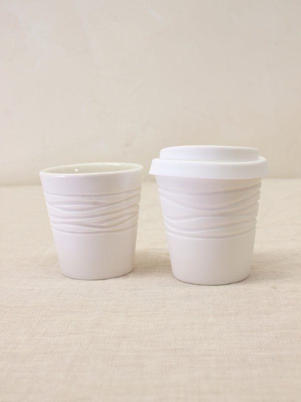Textured Cup 6oz Crossed Wires