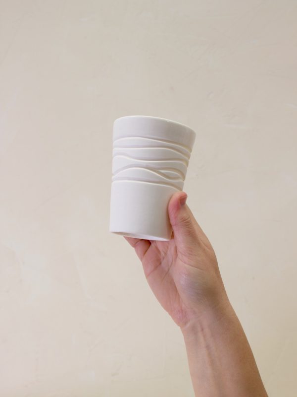 Textured Cup 8oz Crossed Wires - Image 2