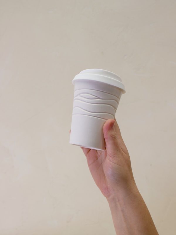 Textured Cup 8oz Crossed Wires - Image 5