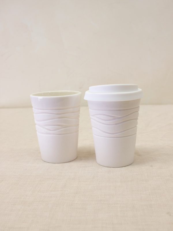Textured Cup 8oz Crossed Wires