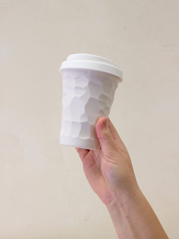 Textured Cup 12oz Carved Stone - Image 5
