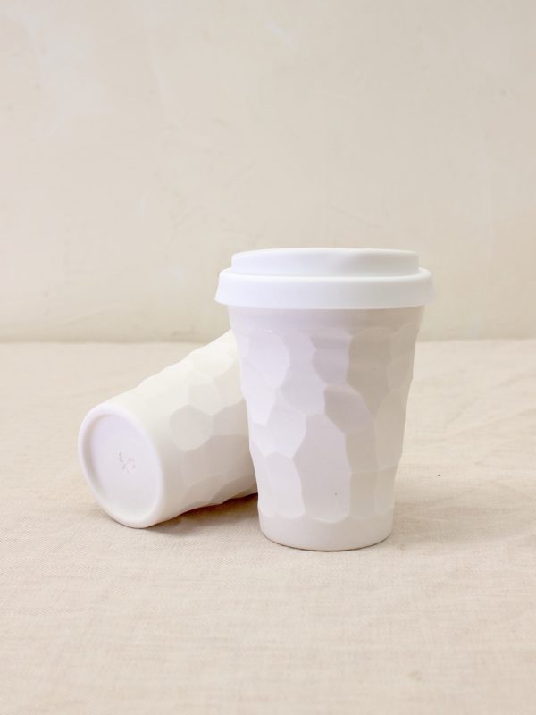 Textured Cup 12oz Carved Stone - Image 3